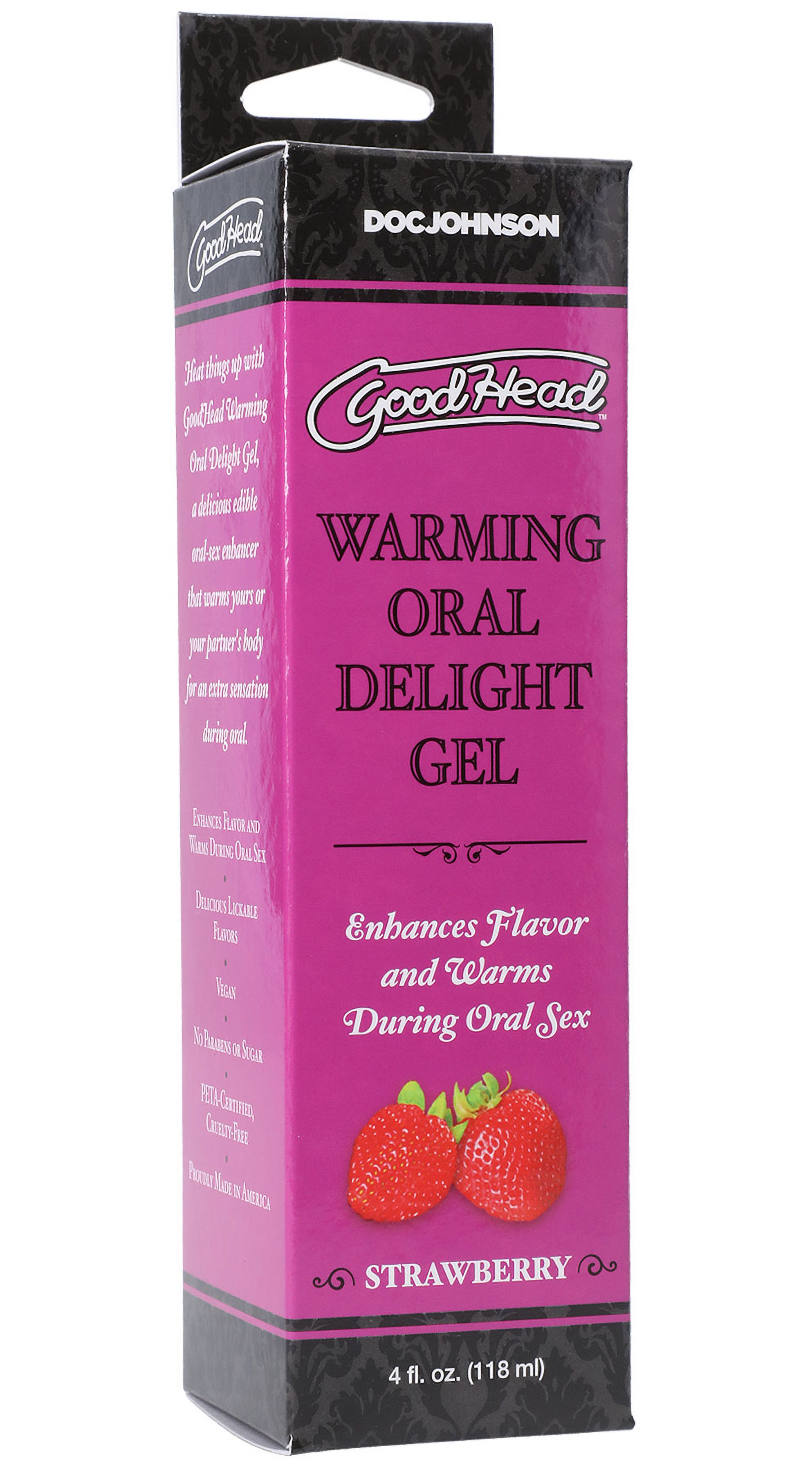 GoodHead Warming Head Oral Delight Gel Strawberry 4 oz.